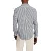 Lands’ End Men’s Traditional Fit Long Sleeve Travel Kit Shirt(Black/White Stripes)