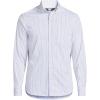 Lands’ End Men’s Traditional Fit Long Sleeve Travel Kit Shirt(Bourbon/White Plaid)