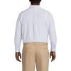 Lands’ End Men’s Traditional Fit Solid No Iron American-Grown Supima Oxford Dress Shirt(Bayshore Blue Stripe)