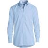 Lands’ End Men’s Traditional Fit Solid No Iron American-Grown Supima Oxford Dress Shirt(Blue)