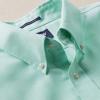 Lands’ End Men’s Traditional Fit Solid No Iron American-Grown Supima Oxford Dress Shirt(Frosted Green)
