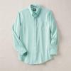 Lands’ End Men’s Traditional Fit Solid No Iron American-Grown Supima Oxford Dress Shirt(Frosted Green)
