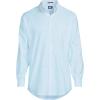 Lands’ End Men’s Traditional Fit Solid No Iron American-Grown Supima Oxford Dress Shirt(Light Blue Sky Classic Stripe)