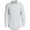 Lands’ End Men’s Traditional Fit Solid No Iron American-Grown Supima Pinpoint Buttondown Collar Dress Shirt(Ultimate Gray Multi Plaid)