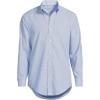 Lands’ End Men’s Traditional Fit Solid No Iron American-Grown Supima Pinpoint Buttondown Collar Dress Shirt(Vibrant Lapis Mini Check)