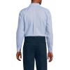 Lands’ End Men’s Traditional Fit Solid No Iron American-Grown Supima Pinpoint Buttondown Collar Dress Shirt(Vibrant Lapis Mini Check)