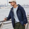Lands’ End Men’s Waterproof Rain Jacket(Radiant Navy)