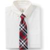 Lands’ End School Uniform Adult Plaid To Be Tied Tie(Red/Graphite Plaid)