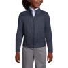 Lands’ End School Uniform Boys Cotton Modal Zip Front Cardigan Sweater(Classic Navy)