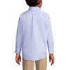 Lands’ End School Uniform Boys Long Sleeve No Iron Pinpoint Dress Shirt(Blue)