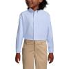 Lands’ End School Uniform Boys Long Sleeve Oxford Dress Shirt(Blue)