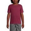 Lands’ End School Uniform Boys Short Sleeve Essential T-Shirt(Burgundy)