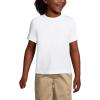 Lands’ End School Uniform Boys Short Sleeve Essential T-Shirt(White)