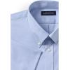 Lands’ End School Uniform Boys Short Sleeve No Iron Pinpoint Dress Shirt(Blue)