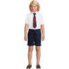 Lands’ End School Uniform Boys Short Sleeve No Iron Pinpoint Dress Shirt(White)
