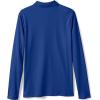 Lands’ End School Uniform Girls Long Sleeve Feminine Fit Interlock Polo Shirt(Cobalt)