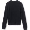 Lands’ End School Uniform Kids Cotton Modal V-Neck Sweater(Black)