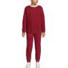 Lands’ End School Uniform Kids Crew Sweatshirt(Garnet)