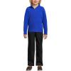 Lands’ End School Uniform Kids Lightweight Fleece Quarter Zip Pullover(Cobalt)