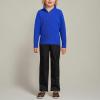Lands’ End School Uniform Kids Lightweight Fleece Quarter Zip Pullover(Cobalt)