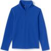 Lands’ End School Uniform Kids Lightweight Fleece Quarter Zip Pullover(Cobalt)