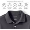 Lands’ End School Uniform Kids Long Sleeve Interlock Polo Shirt(Black)