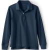 Lands’ End School Uniform Kids Long Sleeve Mesh Polo Shirt(Classic Navy)