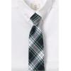 Lands’ End School Uniform Kids Plaid To Be Tied Tie(White Plaid)