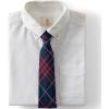 Lands’ End School Uniform Kids Pre Tied Tie(Classic Navy Large Plaid)