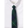 Lands’ End School Uniform Kids Pre Tied Tie(Hunter/Classic Navy Plaid)