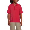 Lands’ End School Uniform Kids Short Sleeve Mesh Polo Shirt(Red)