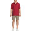Lands’ End School Uniform Kids Short Sleeve Rapid Dry Polo Shirt(Garnet)
