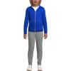 Lands’ End School Uniform Kids Zip Front Sweatshirt(Cobalt)