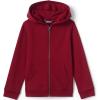 Lands’ End School Uniform Kids Zip Front Sweatshirt(Garnet)