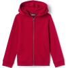 Lands’ End School Uniform Kids Zip Front Sweatshirt(Red)