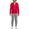 Lands’ End School Uniform Kids Zip Front Sweatshirt(Red)