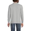 Lands’ End School Uniform Young Men’s Long Sleeve Mesh Polo Shirt(Gray Heather)