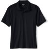 Lands’ End School Uniform Young Men’s Short Sleeve Rapid Dry Polo Shirt(Black)