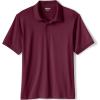 Lands’ End School Uniform Young Men’s Short Sleeve Rapid Dry Polo Shirt(Burgundy)