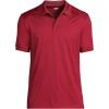 Lands’ End School Uniform Young Men’s Short Sleeve Rapid Dry Polo Shirt(Garnet)