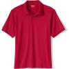 Lands’ End School Uniform Young Men’s Short Sleeve Rapid Dry Polo Shirt(Red)