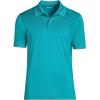 Lands’ End School Uniform Young Men’s Short Sleeve Rapid Dry Polo Shirt(Teal Breeze)