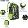 Lands’ End Unisex Kids Large ClassMate Lightweight Durable Elementary School Backpack, Dusty Olive(Black Highlight)