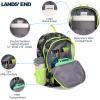 Lands’ End Unisex Kids Large ClassMate Lightweight Durable Elementary School Backpack, Dusty Olive(Black Highlight)