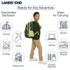 Lands’ End Unisex Kids Large ClassMate Lightweight Durable Elementary School Backpack, Dusty Olive(Black Highlight)