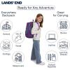 Lands’ End Unisex Kids Large ClassMate Lightweight Durable Elementary School Backpack, Dusty Olive(Rose Violet)