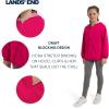 Lands’ End Unisex Kids Lightweight Mesh Lined Weather Resistant Packable Rain Jacket(Raspberry)