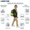 Lands’ End Unisex Kids Medium ClassMate Lightweight Durable Elementary School Backpack, Pro Star Navy(Black Highlight)