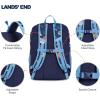 Lands’ End Unisex Kids Medium ClassMate Lightweight Durable Elementary School Backpack, Pro Star Navy(Chambray)