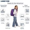 Lands’ End Unisex Kids Medium ClassMate Lightweight Durable Elementary School Backpack, Pro Star Navy(Rose Violet)
